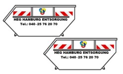 Loewe 2385 - H0 - Absetzmulden Hamburg Entsorgung (2 Stück)